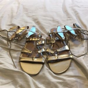 Gold Gladiator Sandals